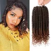 12 Inch Senegalese Spring Twist Crochet Hair Curl End Bomb Twist Crochet Hair Synthetic Hair Extensions Fluffy Spring Twist Crochet Braids 12strands/pcs LS27
