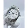 Orologi da uomo Dual Date 40mm Lusso meccanico automatico Cassa in acciaio inossidabile Cinturino Diamond Time Scale Orologi da polso a carica automatica