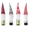 Fashion natal gnome sem rosto garrafa de vinhos Noel Decora￧￵es de Natal para casa Decora￧￣o de mesa para casa 2023 Presente de ano novo