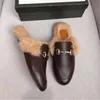 Muller Pantofole Mocassini In Pelle Appartamenti 10 Stili Pelliccia Invernale Calda Con Fibbia Moda Donna Muli Casual