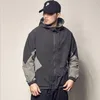 Men's Jackets Mens Windbreaker Waterproof Hooded Coat Male Combat Men Autumn Outdoor Hiking Biking Bomber Outwear Y823