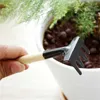 Hausgartenbedarf Werkzeuge Grabanzüge Gartengerät Rechen Schaufelset Balkon Dreiteiliges Holzgriff-Set