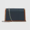 Kvinnor 476432 Super Mini Chain Walls denim Nyckelhållare Inside Crossbody Little Phone Bags2815