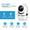 Automatisk spår 1080p kameraövervakningssäkerhetsmonitor WiFi Wireless Mini Smart Alarm CCTV Inomhuskamera Baby Monitors