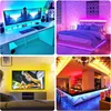 Strips LED Light Strip SMD DC5V RGB -lamp Tape TV/PC -achtergrondverlichting met externe flexibele diode voor kamerwandslaapkamer Doceur