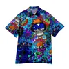 Men's Casual Shirts Mens Printed Hawaiian Short Sleeve Button Down Beach Shirt Loose Tunic Top Pocket T Slipper Socks For Girls