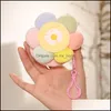 Dekorativa föremål Figurer Creative Candy-färgade blommorväska Key Daisy Coin Bag Earphone Origin CE Par Gift Drop Delivery 202 DHJGO