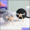 Other Home Decor New Sheep Shape Anti Slip Cup Pads Coasters Insated Round Felt Mats Japan Style Creative Office Art Crafts Gift Drop Dhxv5