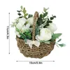 Fleurs décoratives Panier de fleurs Articles d'ameublement Ornement Décorations pour la maison Bouquet de mariage Accessoires de tournage Plante en pot miniature moderne