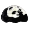 Tapis poilu panda enfants tapis peluche tapis pour salon chambre à coucher à la main plaine moelleux tapis faux bébé jouer 2022