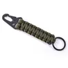 Paracord Rope Keychain Outdoor Camping Survival Kit Military Parachute Cord Emergency Knot Key Chain Ring Camping Carabiner
