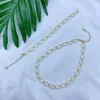 Ketting oorbellen set lente zomer 3-4 mm heldere gierst kralen witte zoetwater rijst parel handgeweven kanten armband mode sieraden
