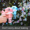 Novelty Games Cute Dolphin Shaped Electric Bubble Machine Lighting And Sounding Children's Outdoor Toys Boys Girls Birthday Gifts XPY 221007