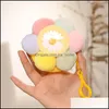 Decorative Objects Figurines Creative Candy-Colored Flower Purse Key Daisy Coin Bag Earphone Origin Ce Couple Gift Drop Delivery 202 Dhjgo