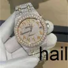 Cashjin Icedout Watch Hip Hop Custom Men Iced Out VVS Diamond Moisnite Luxury Brand Skeleton Watch A72EEE33B9831536