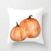 Oreiller Halloween Couverture Décorative Polyester Couvre Pour Canapé Bureau Décor À La Maison Imprimé Citrouille Cas