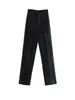 Damesbroek capris traf dames chique modekantoor draag rechte vintage hoge taille rits zippervlieg vrouwelijke broek mujer 221007