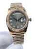 Super wysokiej jakości męskie zegarki Azja 2813 Ruch 40 mm 18K Rose Gold Stal Stal Diamond Diamond Mayer Mechaniczne automatyczne zegarki męskie 2022
