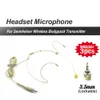 3pcs Profesyonel Kulaklık Headworn Mic Mikrofon Mikrofon için Sennheise Kablosuz Bodypack Verici 3.5mm Konektör Kilitlenebilir