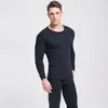 Sous-vêtement thermique pour hommes Long Johns Automne Hiver Tops Pantalon 2 pièces Ensemble Garder au chaud Épais Plus La Taille L 2XL Termica Homem 221007