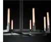 Cannele Lustres Ronds Lampes Éclairage Moderne Rétro LED Anneau En Verre Clair Pendentif Lustre Salon Chambre Éclairage Intérieur