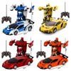 Remote control deformation car charging induction transformation King Kong robot electric control cars children toys