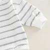 Mompers Baby Romper Recién nacido Niña Boy Boy Spring Autumn Cloth Baby Baby Stripe Sobsuits Long Sobsuits Playsuit J220922