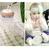Baby flaskor# matning flaska barn kopp barn tränar silikon sippy söt dricksvattenstrån separation avvänjning född handfree 221007