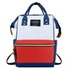 Bolsas de fraldas Contraste de moda Backpack Backpack Baby Womens de grande capacidade Mommy Mãe Supplies 221007