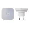 Night Lights 2PCS Motion Sensor Light EU Plug LED Lamp Intelligent Human Body Induction Wall Lamps For Hallway WC