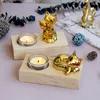 Candlers Nordic Wood Home Decoration Animaux Mod￨les Mod￨les Candabros d￩coratif Creative Candlestick Party Mariage Cadeaux