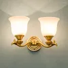 Muurlamp Amerikaans land slaapkamer bed creative simple full coper spiegel koplamp gangpad woonkamer trappen lampen