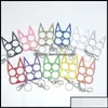Key an￩is key an￩is joalheria novo chaveiro gato anel de fivela de fivela de defesa de defesa modelo de brinquedo de brinquedo para ferramentas de moda de moda ao ar livre a bdegar2026961