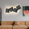 V￤gglampa kreativa konstlampor aluminiumtr￥d ritningsprocess led inomhus ljus och vardagsrum bakgrund sovrum trappa utst￤llning