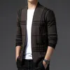 Mens tröjor Autum Winter Designer Märke Luxury Fashion Knit Cardigans Sweater Korean Style Men Casual Trendy Coats Jackor Men kläder 221008