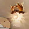 Muurlamp eekhoorn kinderlampen slaapkamer bed kamer je woonkamer lichten Amerikaans dierendecoratie gangpad verlichting decor armaturen