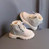 Stiefel Kleinkinder Kinder Herbst Winter Warm Dicke Baumwolle Jungen Mädchen Schnee Kleine Kinder Leder Mode 221007