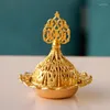 Lampy zapachowe Meld East Arabian Metal Mały złoty pagoda kadzidełka Prosta dekoracja domu kreatywność