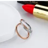 Кольцо из нержавеющей стали Женские пальчики кольца серебряные золотые украшения для свадьбы на день рождения свадьба