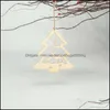 Christmas Decorations New Creative Christmas Tree Home Party Pendant Wood Laser Cutting A Variety Of Styles At Will Drop Delivery 202 Dhweq