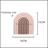 その他の家の装飾レインボーシルテーブルマットコースター料理ポットホルダープレースマットマティプラスホルダー用耐熱性パンドロップデルDHO52