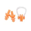 Swimming nose clip earplugs home set soft silicone waterproof 6 colors