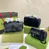 Tasarımcılar çanta kadın omuz çantası marmont el çantası messenger toes moda metalik çantalar klasik çapraz gövde debriyajı