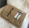 Scarves Ac Wool Blended Pure Color Scarf Women in Autumn / Winter 2020fashion Smiling Face Knitting Couple Warm G221007