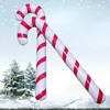 Juldekorationer 88x 25 x 7cm 2 st uppbl￥sbart godis cane klassisk l￤tt h￤ngande dekoration party utomhus ballonger utsmyckning