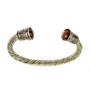 Link Bracelets Dongsheng Est Viking Bracelet Adjustable Antique Bronze & Bangle Punk Men Jewelry For Male Accessories -25