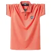 Polos męski plus 6xl 5xl xxxxl Summer Men Men Koszulka odzież Pure Bawełna Business Casual Polo krótkie rękaw