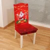 Chair Covers 1pc 2023 Christmas Cover Polyester Year Removable Protector For Home Not Easy To Pilling