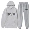 Herrspårspår Trapstar London Tracksuit Casual Hoodie och byxor Tvådelar Hip Hop Fashion Jogger Winter 221008 2023