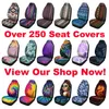 Car Seat Covers Blue Elegant Classy Decor Pair 2 Front Protector Accessory Butterf